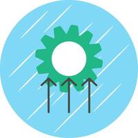 Improvement Flat Circle Icon Design vector