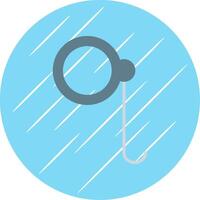 Monocle Flat Circle Icon Design vector