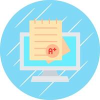 Grades Flat Circle Icon Design vector