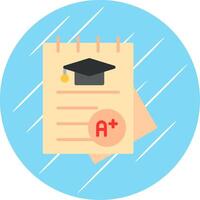 Assignment Flat Circle Icon Design vector