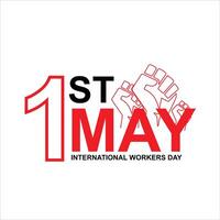 INTERNATIONAL WORKERS' DAY vector