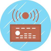 Sound System Flat Circle Icon Design vector