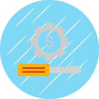 Money Management Flat Circle Icon Design vector