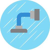 Shower Head Flat Circle Icon Design vector