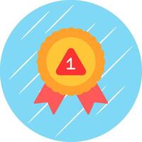 Award Flat Circle Icon Design vector