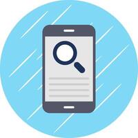 Smartphone Flat Circle Icon Design vector