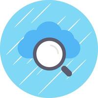 Cloud Computing Flat Circle Icon Design vector