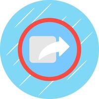 Share Flat Circle Icon Design vector