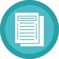 Task Line Shadow Circle Icon Design vector