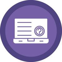 Question Line Shadow Circle Icon Design vector