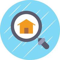 House Flat Circle Icon Design vector