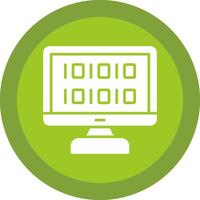 Algorithm Line Shadow Circle Icon Design vector