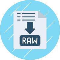Raw Flat Circle Icon Design vector