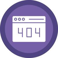 error 404 línea sombra circulo icono diseño vector