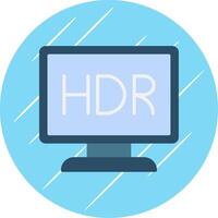 Monitor Flat Circle Icon Design vector