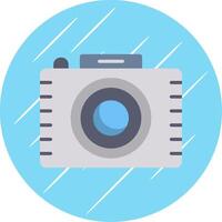 Photography Flat Circle Icon Design vector