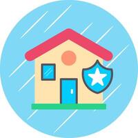 House Flat Circle Icon Design vector