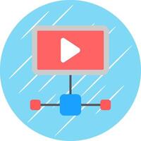 Flat Circle Icon Design vector