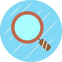 Magnifying Glass Flat Circle Icon Design vector