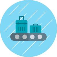 Conveyor Flat Circle Icon Design vector