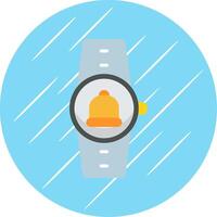 Notifications Flat Circle Icon Design vector