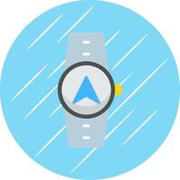 Gps Navigation Flat Circle Icon Design vector