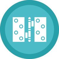 Hinge Line Shadow Circle Icon Design vector