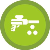 Paintbal Line Shadow Circle Icon Design vector