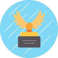 Wings Flat Circle Icon Design vector