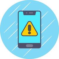 Mobile Flat Circle Icon Design vector