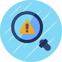 Magnifying Glass Flat Circle Icon Design vector