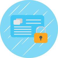 Secure Payment Flat Circle Icon Design vector