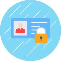 Identity Flat Circle Icon Design vector