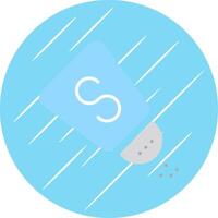 Salt Shaker Flat Circle Icon Design vector