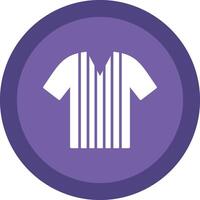 Shirt Line Shadow Circle Icon Design vector