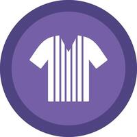 Shirt Line Shadow Circle Icon Design vector