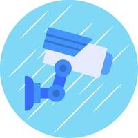 Cctv Flat Circle Icon Design vector