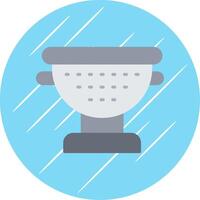 Sieve Flat Circle Icon Design vector