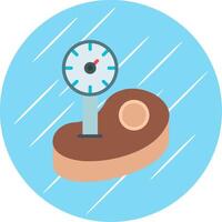 Thermometer Flat Circle Icon Design vector