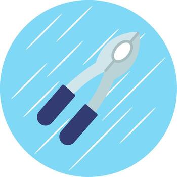 cascanueces plano circulo icono diseño vector