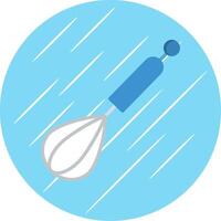 Whisk Flat Circle Icon Design vector