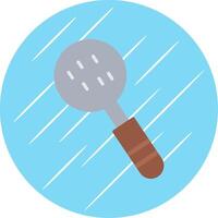 Slotted Spoon Flat Circle Icon Design vector