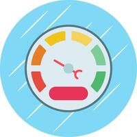 Gauge Flat Circle Icon Design vector