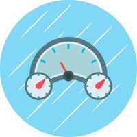 Gauge Flat Circle Icon Design vector