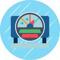 Gauge Flat Circle Icon Design vector