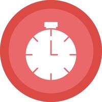 Timer Line Shadow Circle Icon Design vector