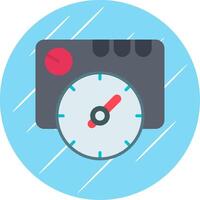 Thermostat Flat Circle Icon Design vector