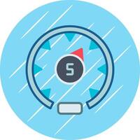 Gauge Flat Circle Icon Design vector