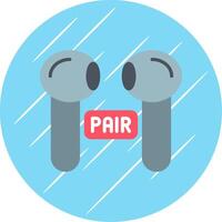 Pairing Flat Circle Icon Design vector