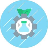 Bioengineering Flat Circle Icon Design vector